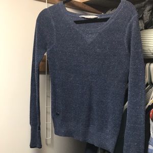 Athleta blue knit sweater